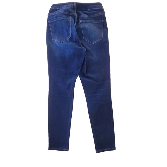 Old Navy Womens Rockstar Skinny Mid Rise Dark Wash Denim Jeans SZ 8 SHORT - Picture 3 of 12